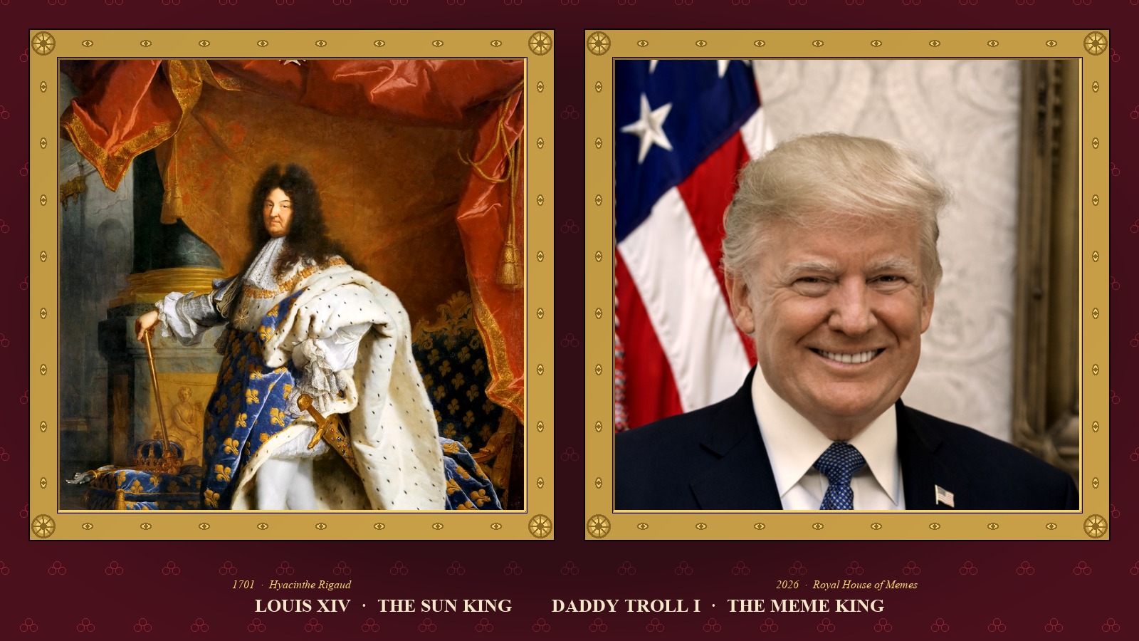 Louis XIV vs Daddy Troll I — The Sun King and the Meme King